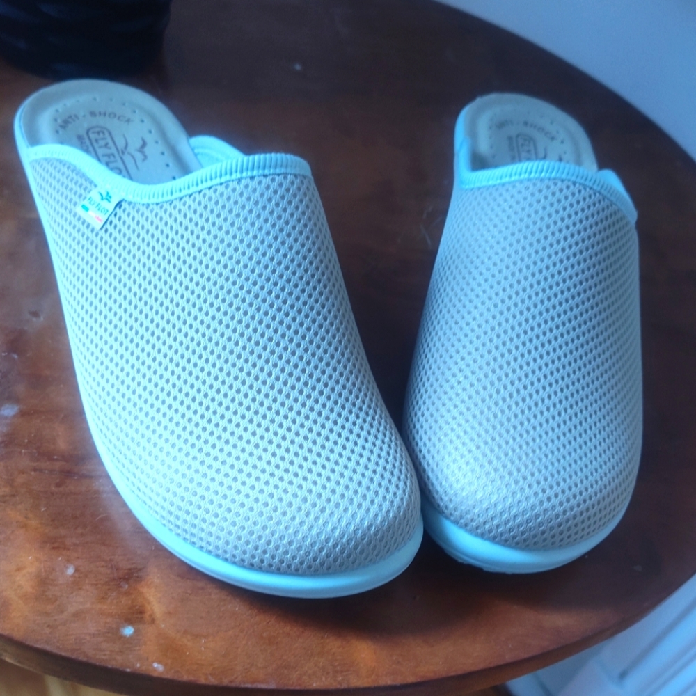 Flyflot Anti Shock Anatomic Italian Made Soft Leather Mules